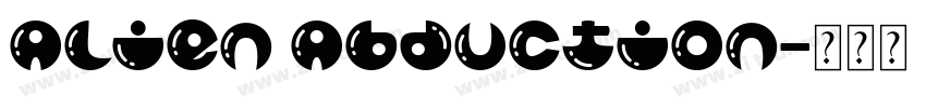 Alien Abduction字体转换